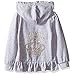 Juicy Couture Little Girls' 2 Piece Velour Hooded Jacket and Pant Set, Gray, 5