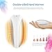 PISEN Rechargeable 2-in-1 Hand Warmer & Power Bank with 7500mAh Capacity and Two Heated Sides Ideal for Winter Sports, Cold Days, Outdoor Activities and More