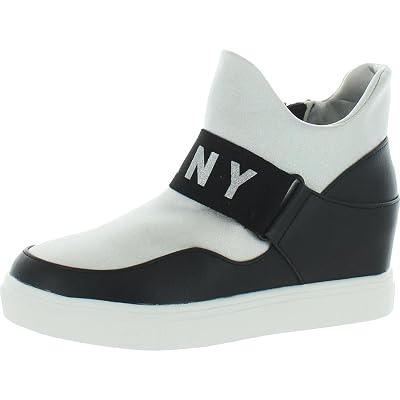 DKNY Women's High-Top Wedge Sneakers – Slip-On Hidden Wedge Platform Shoes - View #4