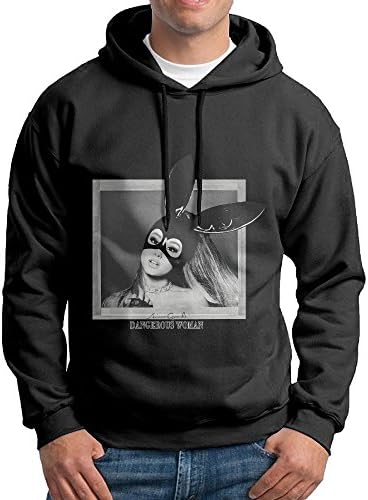 Ariana Grande Dangerous Woman College Pullover Men Black