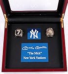 MICKEY MANTLE 1961 WORLD SERIES & CAREER RING SET w/CHERRY WOOD DISPLAY CASE BOX