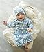 Baby Be Mine Newborn Gown and Hat Set (Newborn 0-3 Months, Nicole)