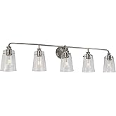 Forte 5118-05-55 Five Light Bath Bar, Silver
