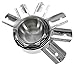 Stainless Steel Measuring Cups and Spoons Set - 12 Piece Stacking Kitchen Measuring Set, Featuring 6 Cups with Pour Spouts and 6 Special Narrow Design Spoons