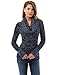 PattyBoutik Women's Scoop Neck with Infinity Scarf Marled Sweater