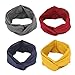 DRESHOW Headbands for Women Elastic Turban Boho Colorful Headband Twisted Knot Hair Accessories 4 Pack