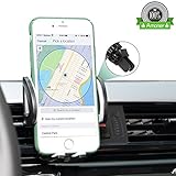 Amoner 360 Degree Rotation with Quick Release Button Universal Car Air Vent Mount Holder for iPhone 7/7 Plus,6s/6 Plus/6/5s/5c ,Samsung Galaxy S8 S7 S6/LG/Sony/Nokia/Nexus and More-Black