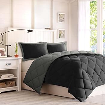 Amazon.com: PH 3 Piece King Black Comforter Mini Set