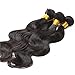 JINREN Brazilian Body Wave Virgin Hair 4 Bundles 14 16 18 20inch Unprocessed Brazilian Virgin Human Hair Weave Natural Black 10-28inch