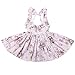 Flofallzique Vintage Purple Flower Girls Dress Princess Dress Costumes Birthday Party Dress for Kids
