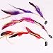 Set of 6 Handmade Boho Hippie Hair Extensions with Feather Clip Comb Hairpin Headdress DIY Accessories for Women Lady