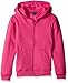 French Toast Girls' Big Fleece Hoodie, Rose Violet, M (7/8)