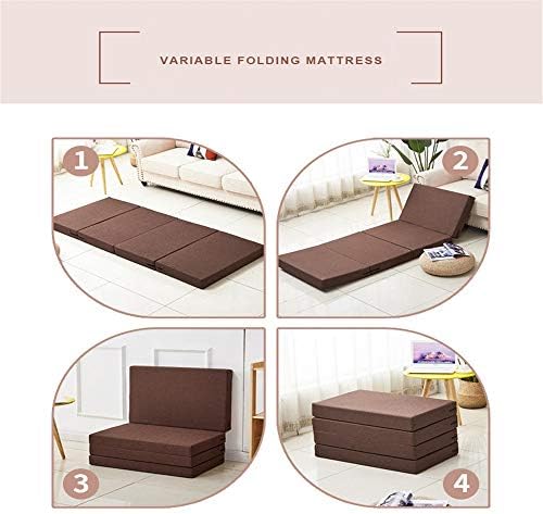 Color Brown シングル ビューティー 80x0x5cm Pcソフト 高反発マットレス ポータブル寝具はアウトユーザーレビュー議長zベッドplaymat用と子供たち折りたたみマットレス通気性と洗える5センチメートル太いを折ります 敷布団 大型家電 B0s4zjng Size