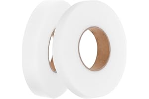 Artibetter Double-Sided Fusible Hemming Tape for Clothes 2cm X 2 Rolls White Non-Woven Iron-on Seam Tape