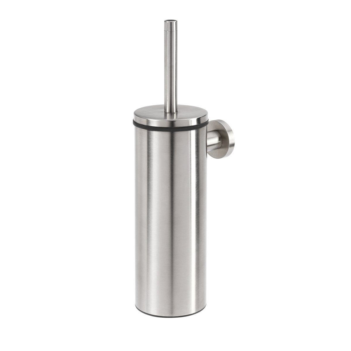 Tiger Boston Toilet Brush and Holder, Stainless Steel Brushed, 9.3 x 35.6 x 12.6 cm