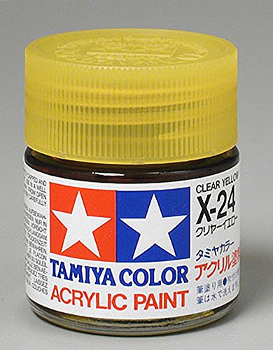 Tamiya TAM81024 Acrylic X24 Gloss,Clear Yellow