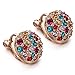 Yoursfs Clip On Earrings For Women Multicolor Crystal Rhinestone Statement Clip Earrings Jewelry…