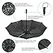 VANWALK Travel Umbrella - Windproof Compact Umbrella with Double Canopy Construction - Auto Open&Close,Sturdy, Portable and Lightweight + (Black, 45inch)