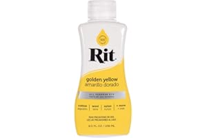 CRAFT COUNTY Rit Dye Liquid – Wide Selection of Colors – 8 Oz. (Golden Yellow)