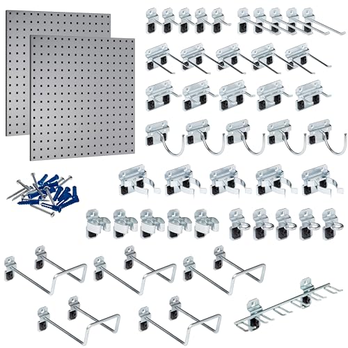 Triton Products (2) 24 in. W x 24 in. H Gray Epoxy Coated 18-Gauge Steel Square…