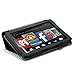 All New Fire HD 7 Case - WAWO Premium PU Leather Folio Case for Amazon Fire HD 7.0 inch 4th Generation (2014) Tablet (With Smart Cover Auto Wake / Sleep) - Black