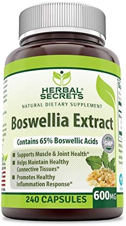 Herbal Secrets Boswellia Extract 600 mg 240 Capsules