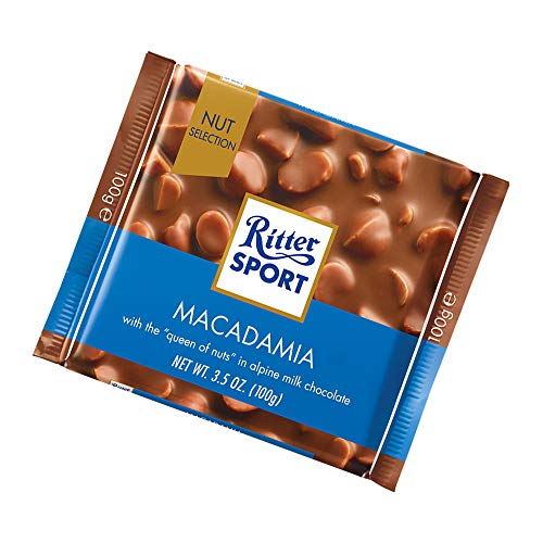 Amazon Com Pack Of 3 Ritter Sport Macadamia Chocolate 100g Ea Grocery Gourmet Food