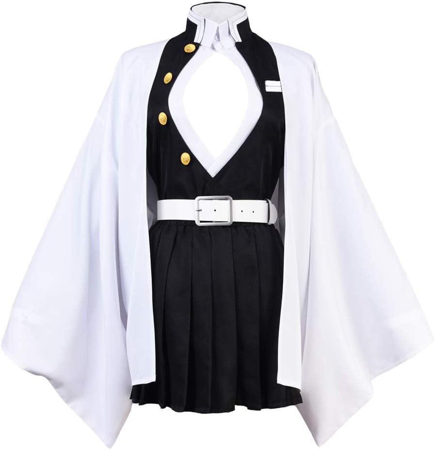 COSEASY Demon Slayer Kimetsu no Yaiba Kanroji Mitsuri Dress Cosplay Costume Halloween Kimono Suit Uniform Cloak