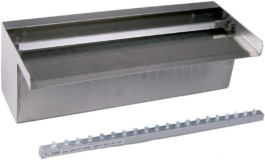 Ubbink® Waterfall Unit Niagara LED for Garden Ponds Walls and Cascades Various Sizes Width 60 cm