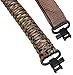 Estobi Outfitters Rifle Sling 550 Paracord - 2 Point Adjustable Gun Strap W/Metal Swivels - Rifle Shotgun Crossbow - Hunting Shooting