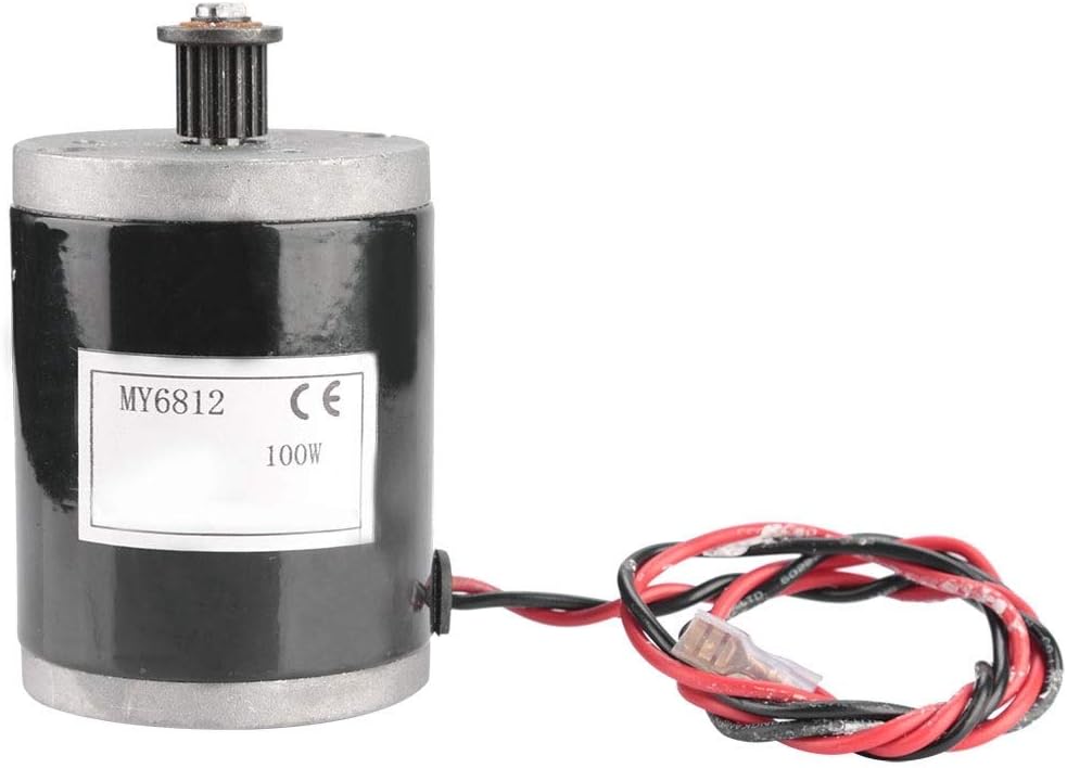 Delaman Electric Scooter Motor 100W Metal Brushed Motor for Small Surf Electric Scooter