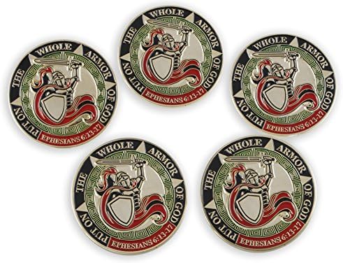 Put On The Whole Armor Of God Ephesians 6:13-17 Enamel Large Lapel Pin (10 Pins)