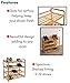 BIRDROCK HOME 4 Tier Bamboo Shoe Rack - Home Storage Wood Organization - Natural Durable Environmentally Friendly Organizer - Closet Cabinet Shelves Shelf - Fits 9-12 Shoes