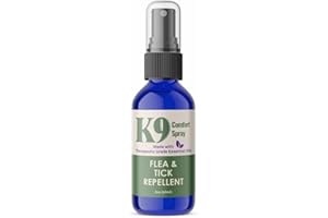 K9 Comfort Spray Flea and Tick Repellent | 100% Natural Ingredients | Therapeutic Grade Essential Oils