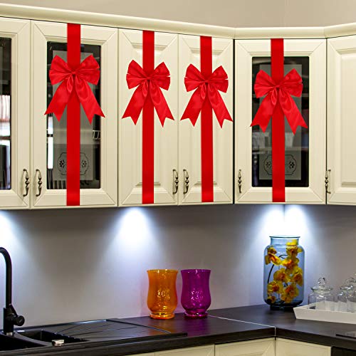 6 Christmas+Cabinet+Festive+Ribbons+Decorations
