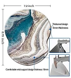 Mouse Pad with Wrist Support, Non Slip Mousepad