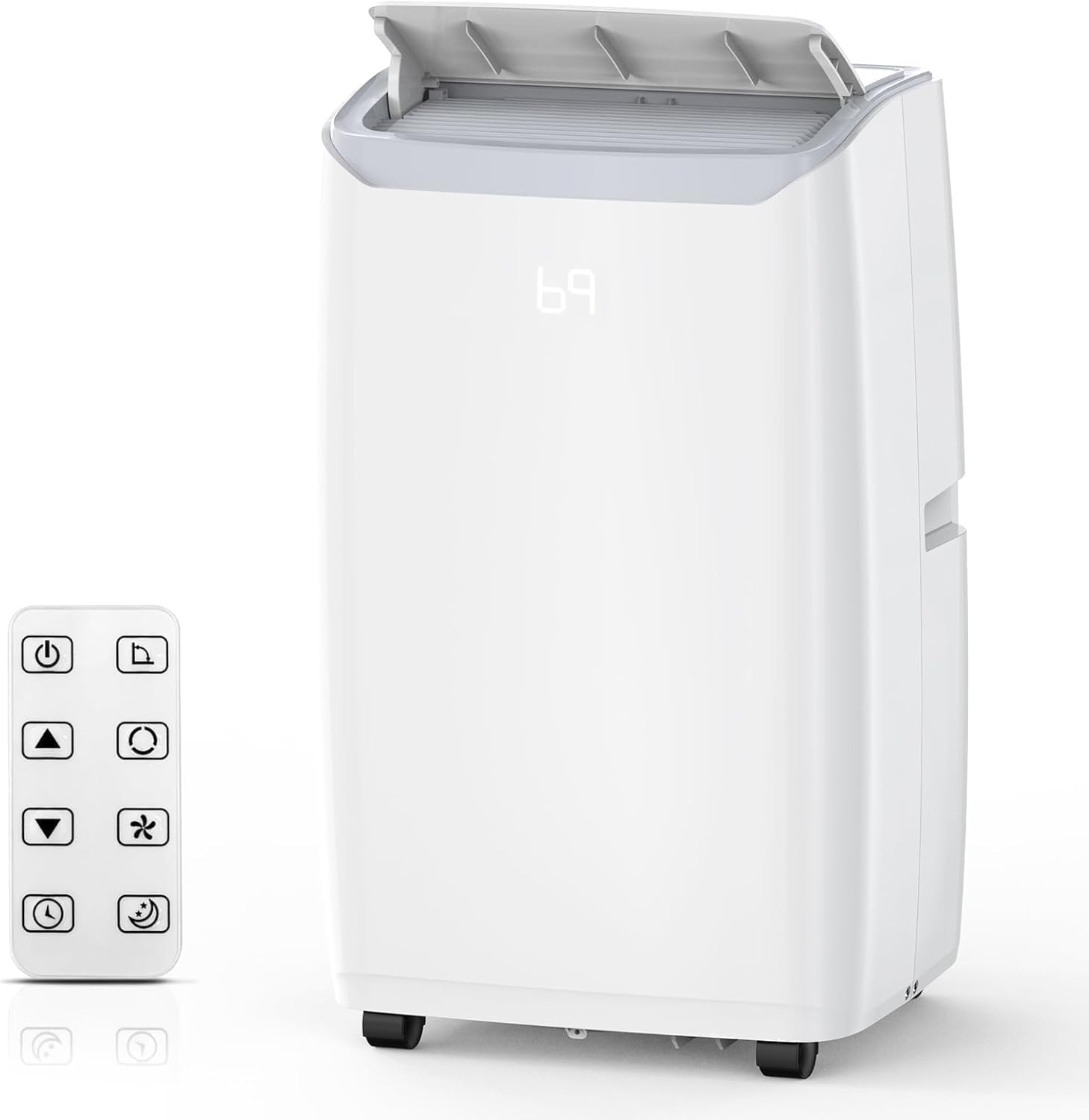 Photo 1 of Vossfamul 14,000 BTU Portable Air Conditioner With 4-In-1 Cooling, Heating, and Dehumidifier Functions, Covers Up to 750 Sq.Ft, Includes Remote Control and 24-Hour Timer, Ideal for Home and Office Use