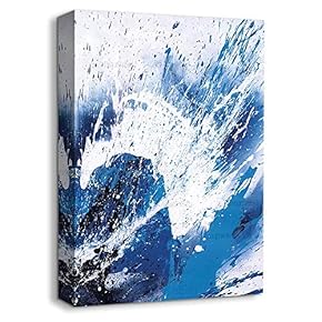 NWT Canvas Wall Art Abstract Ink Painting Artwork...