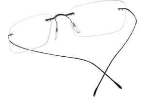 FONEX Titanium Glasses Frame,Rimless Frameless Optical Eyewear Eyeglasses for Men and Women F85634