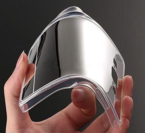 iPhone 7 Plus case, Luxury Back Mirror Clear Slim TPU Bumper Shock-Absorption Anti-Scratch Protective Case Cover Bright Reflection Cute and Elegant for Apple iPhone 7 Plus (2016)- Silver