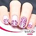 Whats Up Nails - Nail Vinyl Stencils Variety Pack 4pcs (X-pattern, Moroccan, Scales, Hearts) for Nail Art Design