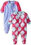 Amazon Exclusive: Gerber Baby-Girls Newborn 2 Pack Blanket Sleepers