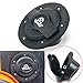 Matte Black Aluminum Fuel Filler Door Cover Gas Tank Cap Compatible for 2007-2017 Jeep Wrangler JK & Unlimited 2/4 Door