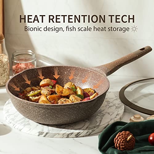 Carote Nonstick Cookware Sets, 10 Pcs Pots and Pans Set Nonstick