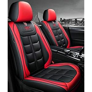 Lederen bekleding, Universal Car Seat Covers Set, Waterdicht voorstoelen en achterbank complete set for de auto…