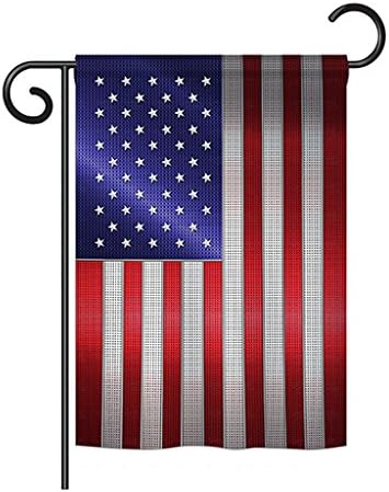 Breeze DecorSteel of Pride American Flag Flags of The World - Everyday Nationality Impressions Decorative Vertical Garden Flag 13" x 18.5" Printed in USA