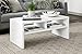 ClosetMaid 1654 Rectangular Coffee Table with Storage Shelves, White