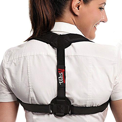 WASY Posture Corrector For Women Men - Effective and Comfortable Adjustable Posture Correct Brace - Back Brace - Posture Brace - Clavicle Support Brace - Posture Support - Upper Back