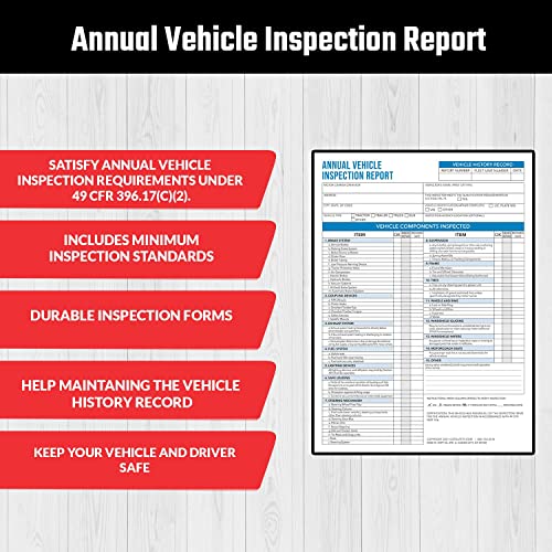 GotSafety's Annual Vehicle Inspection Report Forms - 3-Ply Carbonless ...