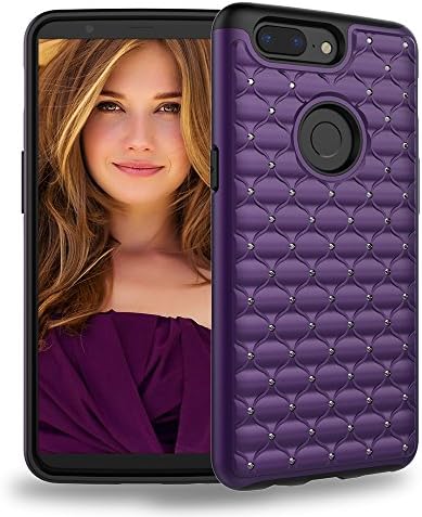OnePlus 5T Case,Dake Dual Layer Defender Heavy Duty Shockproof Protective Case for OnePlus 5T (2017) Purple (Purple)